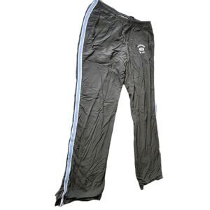 Abercrombie & Fitch Athletic Track Pants Size Small Gray Blue Stripe Lined Y2K